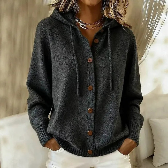 Lilou | Hooded Knit Cardigan
