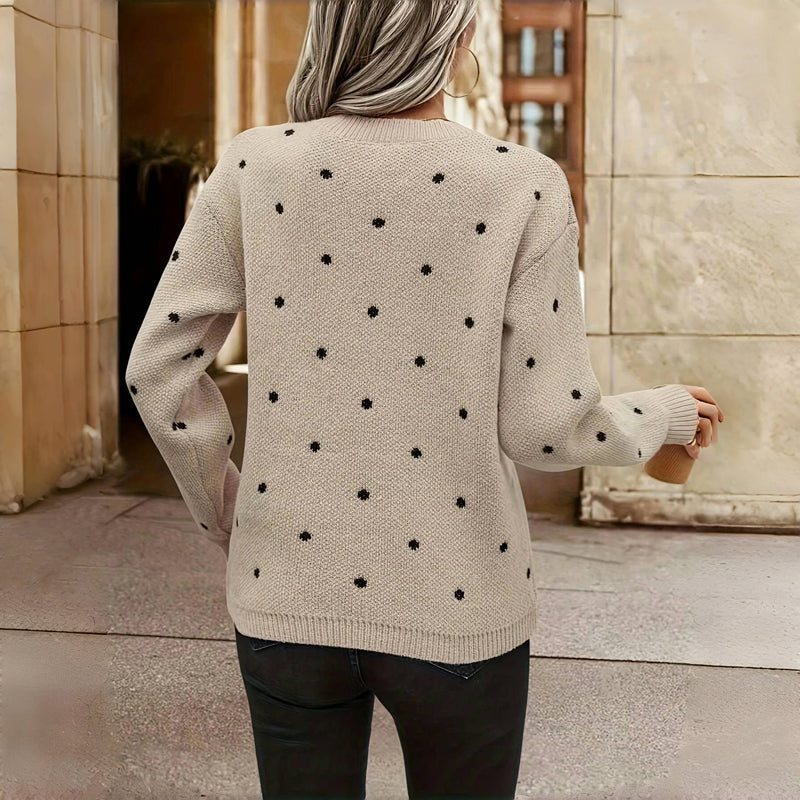 Maeve | Polka Dot Sweater