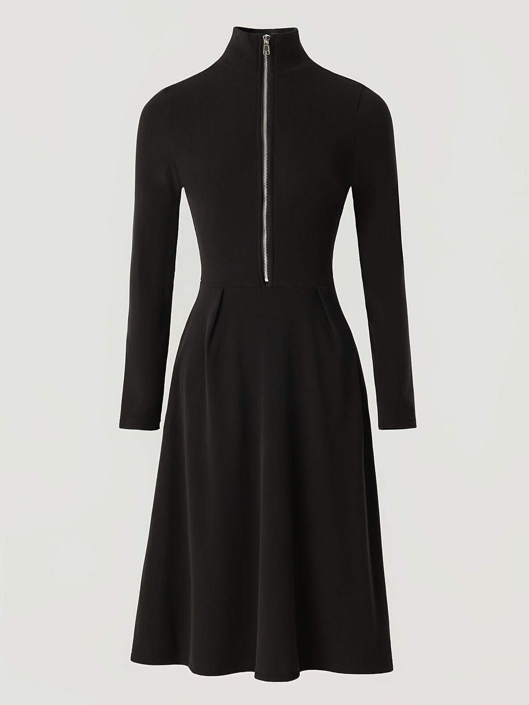 Orfina | Zippered Long Sleeve Dress