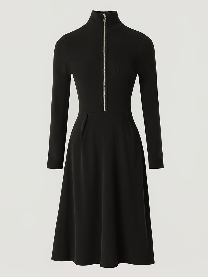 Orfina | Zippered Long Sleeve Dress