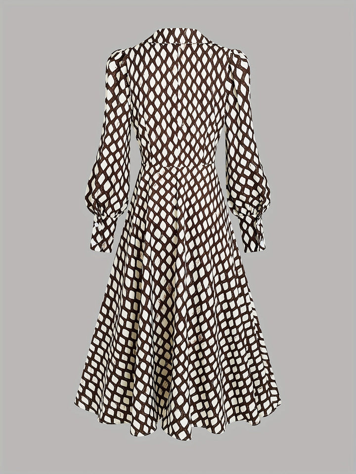 Lizzy | Vintage Rhombus Print Dress