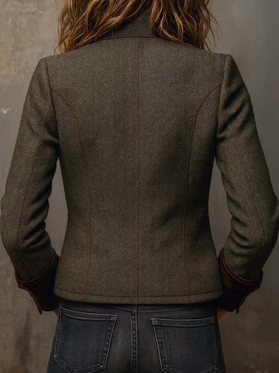 Rosalinde | Vintage Herringbone Blazer