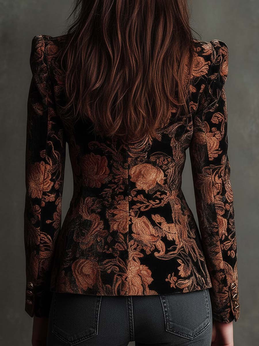 Roxanne | Floral Print Tailored Blazer
