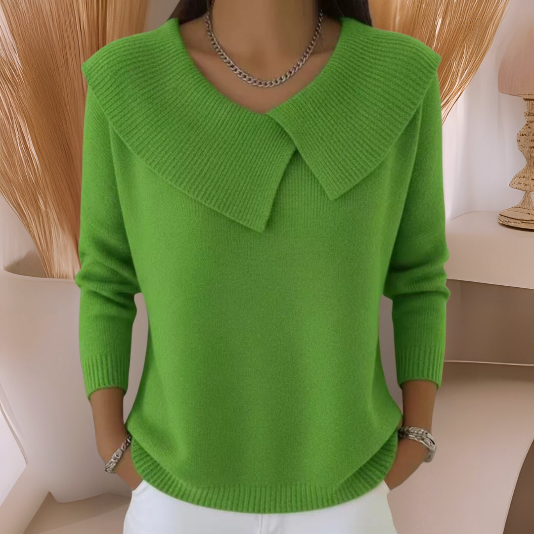 Millicent | Collared Knit Sweater