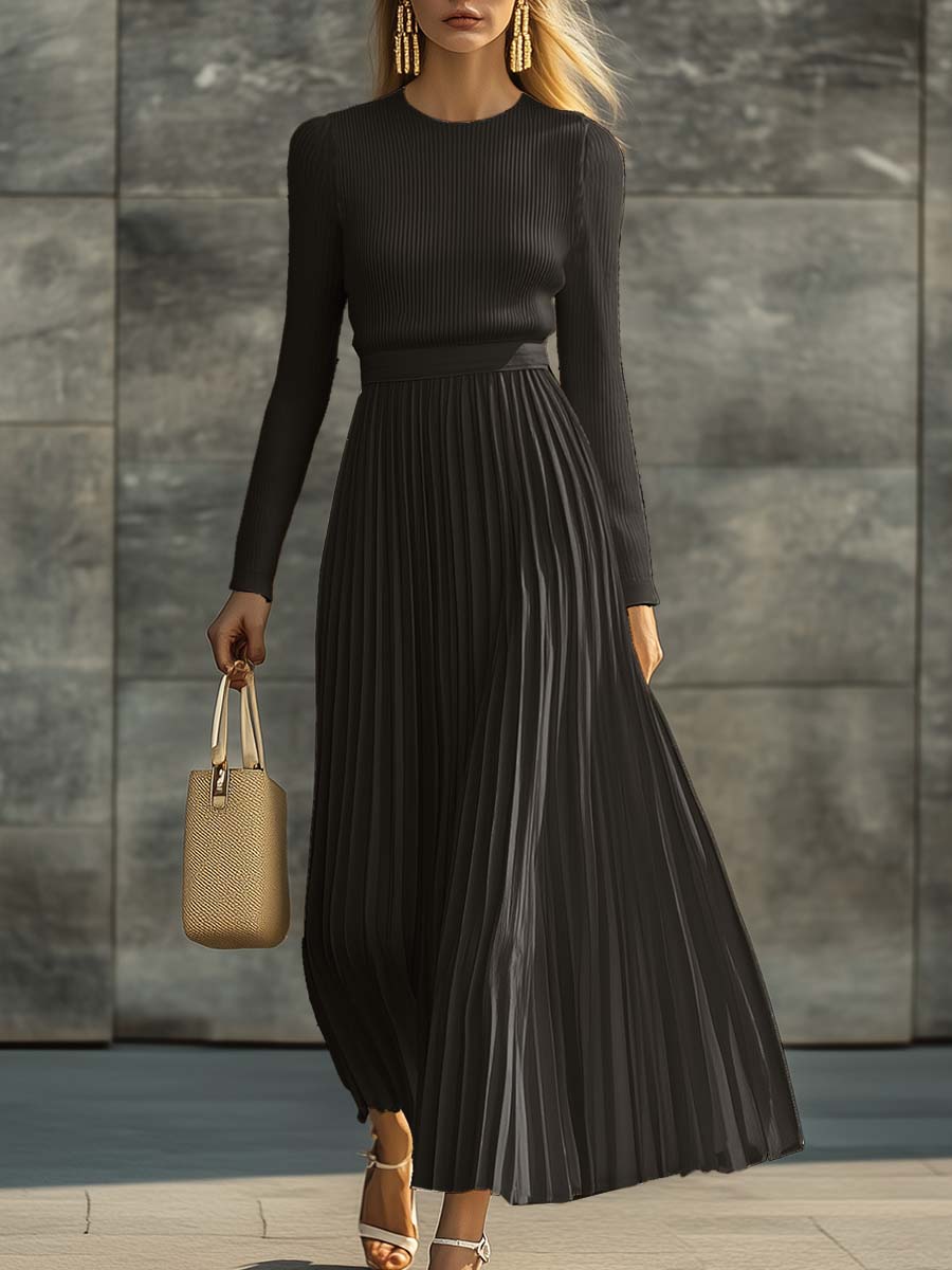 Cosima | Knitted Satin Dress