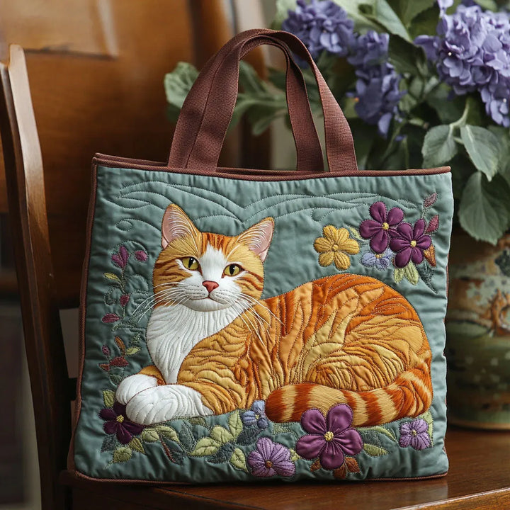 Rage | Cat Design Handmade Quilted Bag