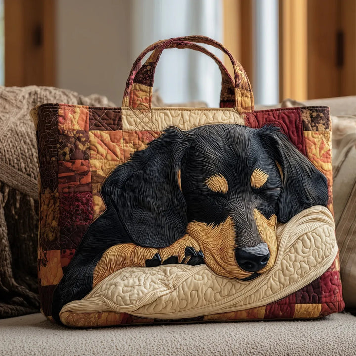 Maddie | Dog Print Handmade Quilted Bag