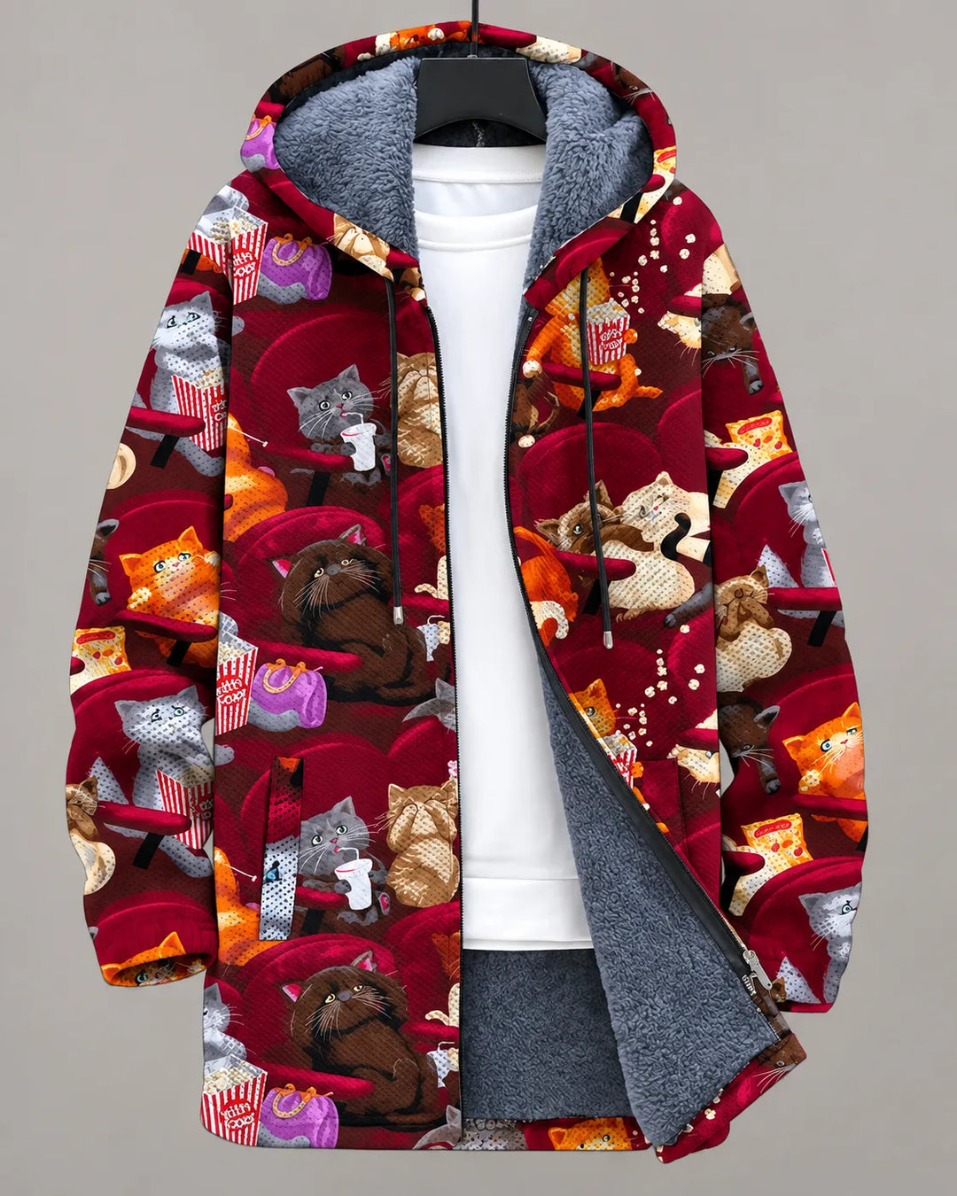 Isla | Artistic Eye-Print Hooded Jacket