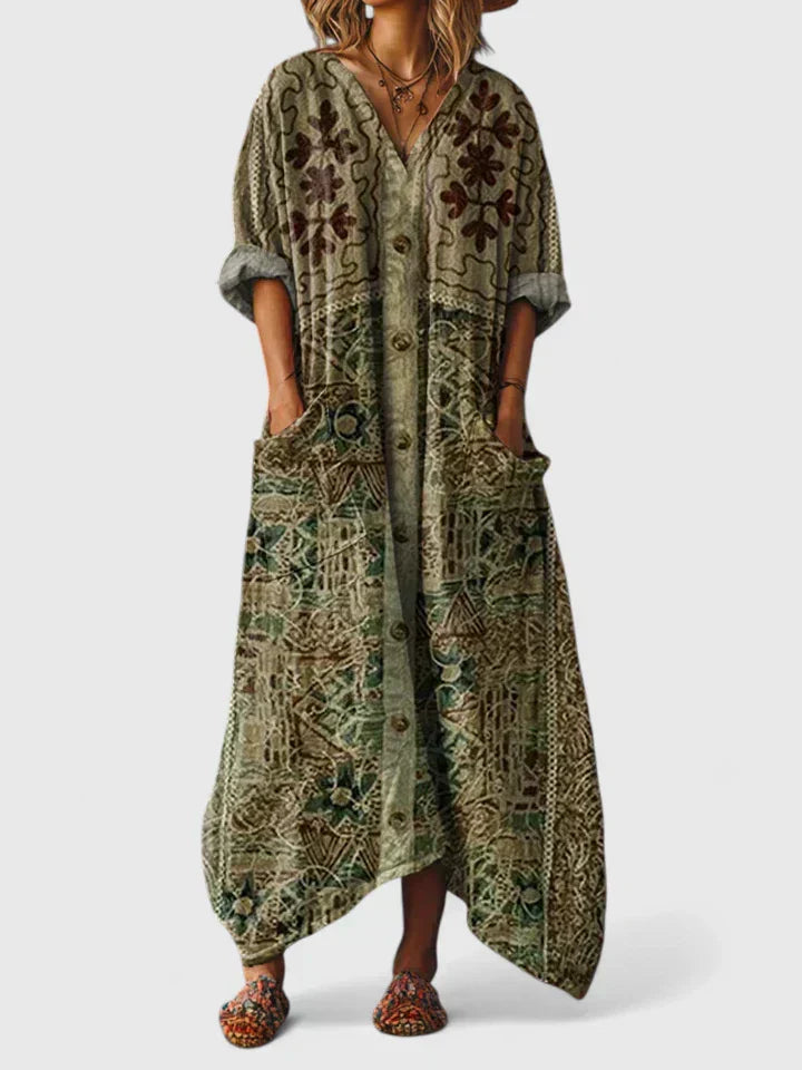 Elma | Elegant Loose Fit Maxi Dress