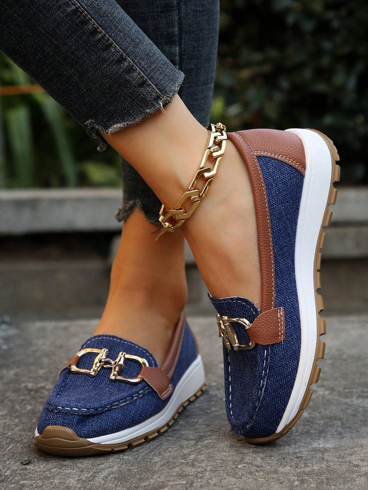 Krystel | Flat Moccasins Buckle