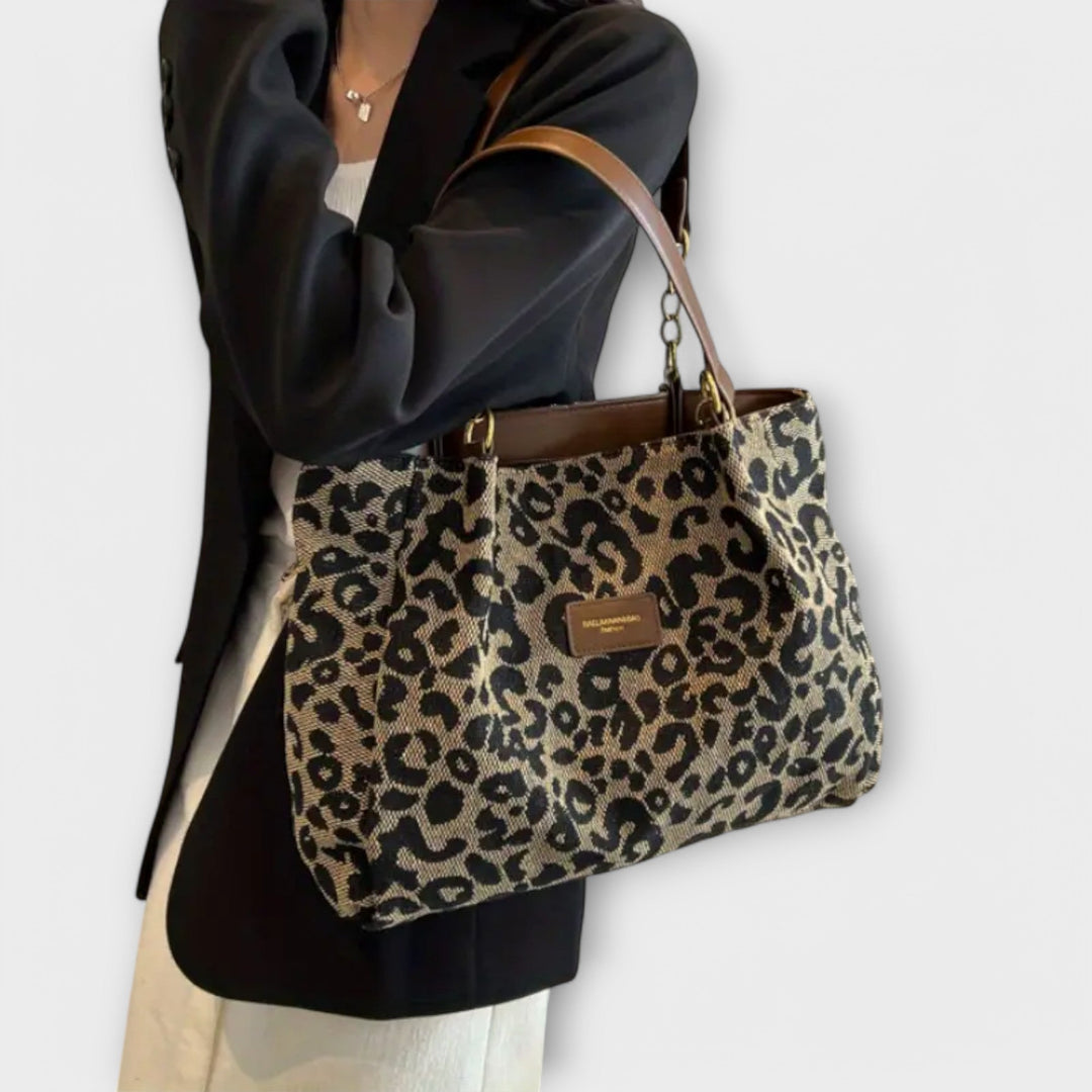 Charlotte | Leopard Canvas Tote