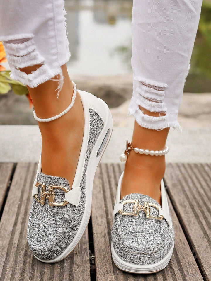 Krystel | Flat Moccasins Buckle