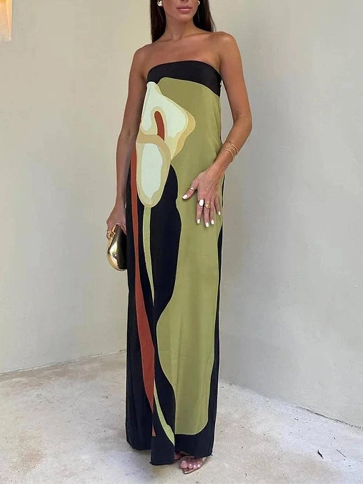 Eliana | Chic Strapless Maxi Dress