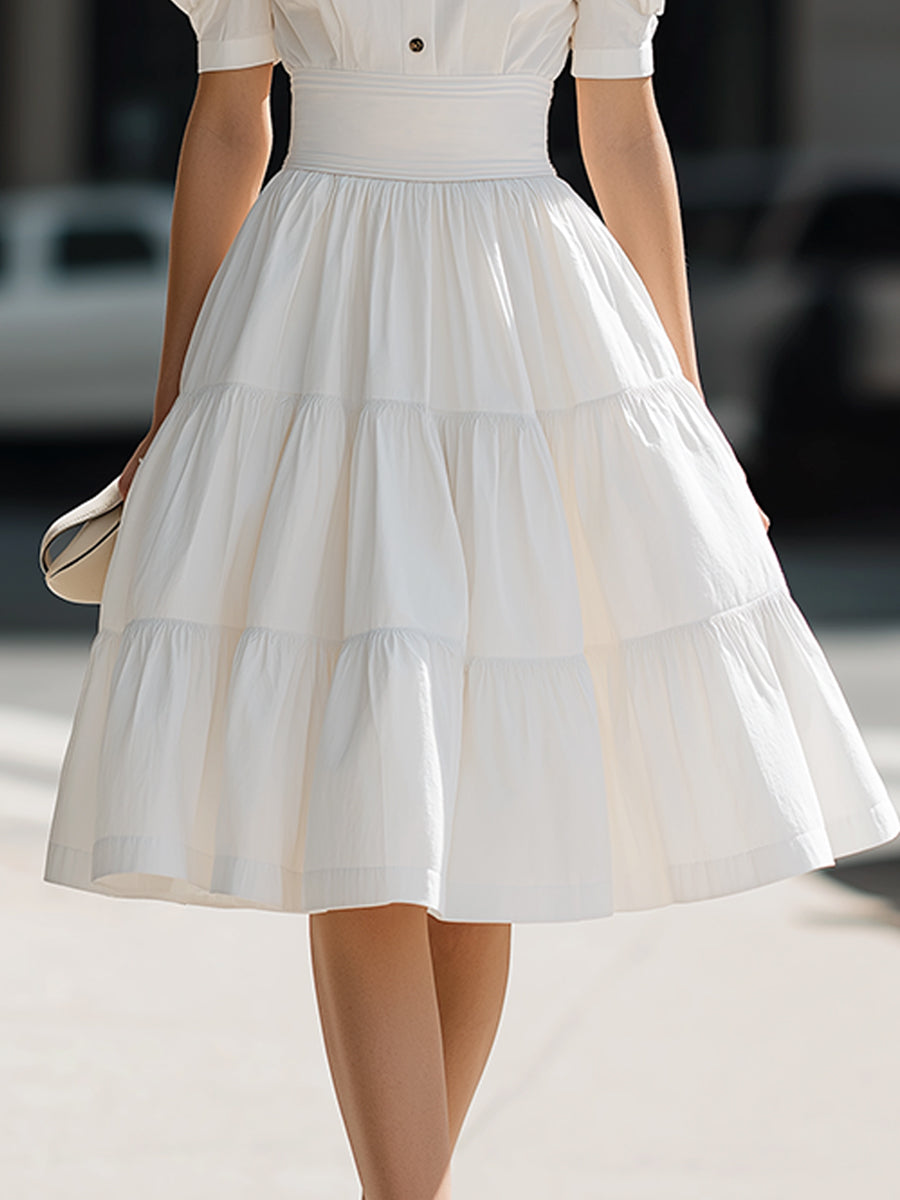 Haley | Mini Dress with Puff Sleeves