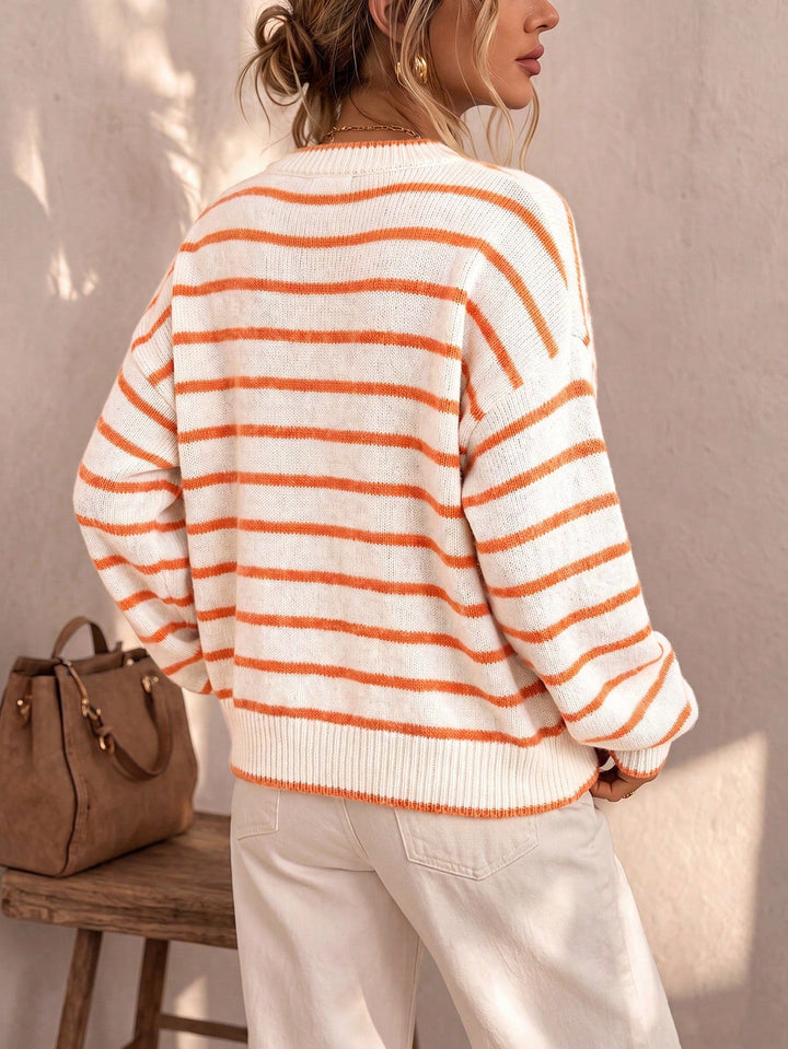 Evander | Striped Relaxed Cardigan