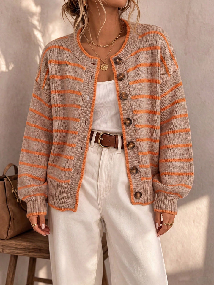 Evander | Striped Relaxed Cardigan