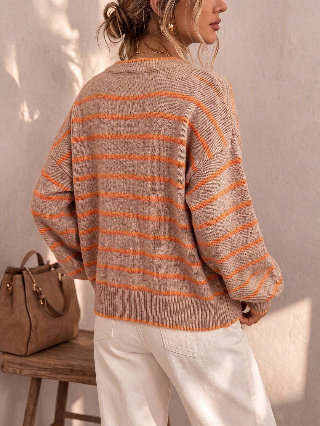 Evander | Striped Relaxed Cardigan