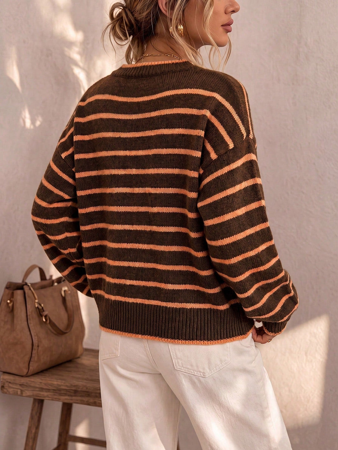 Evander | Striped Relaxed Cardigan