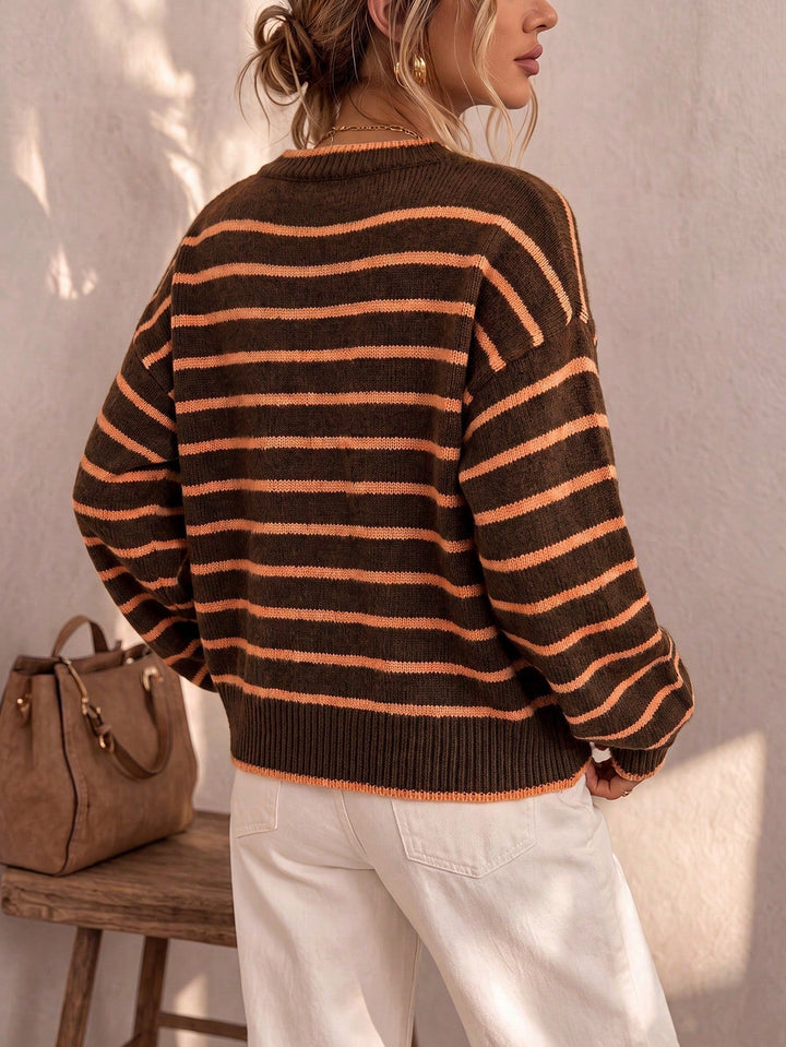 Evander | Striped Relaxed Cardigan