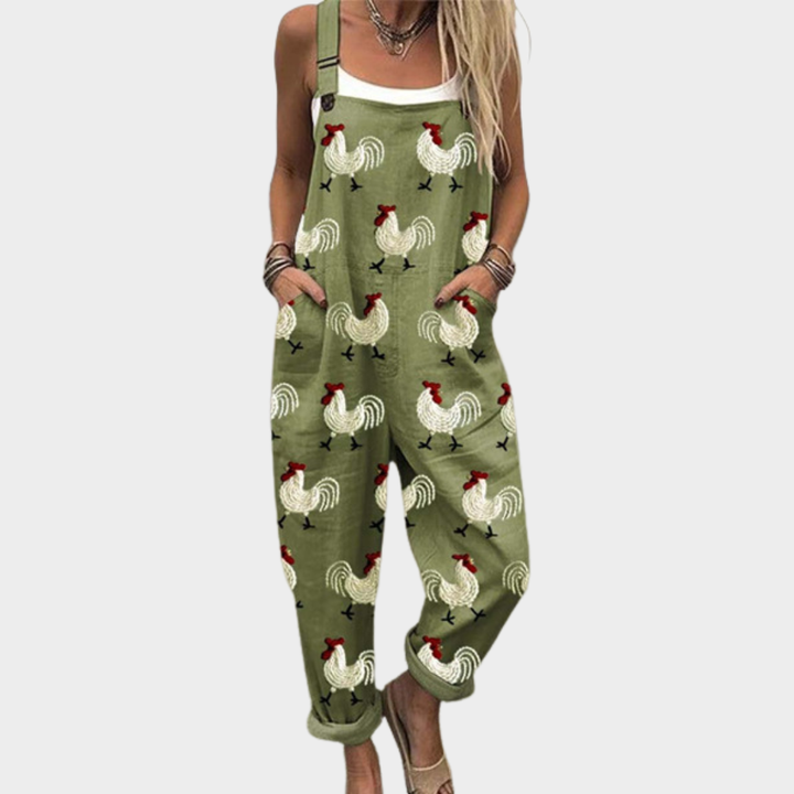 Michelle | Comfortable Printed Overalls