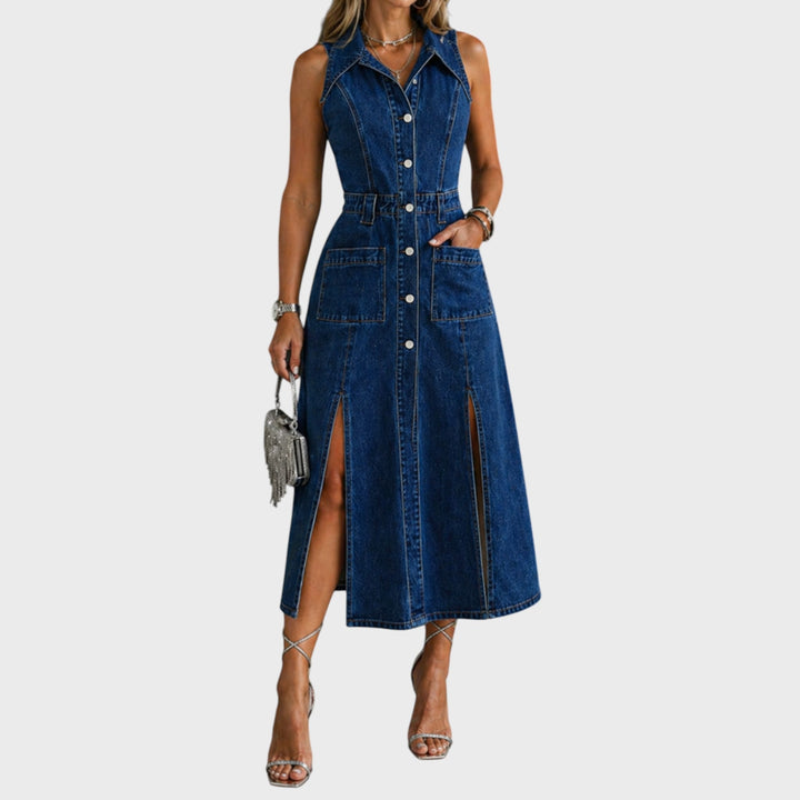Camille | Open Front Vest Dress