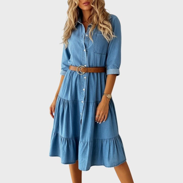 Barbara | Elegant Denim Dress