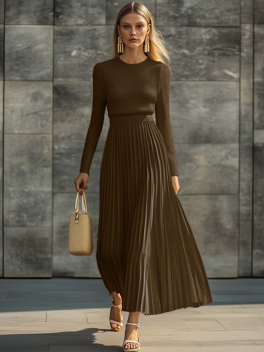 Cosima | Knitted Satin Dress