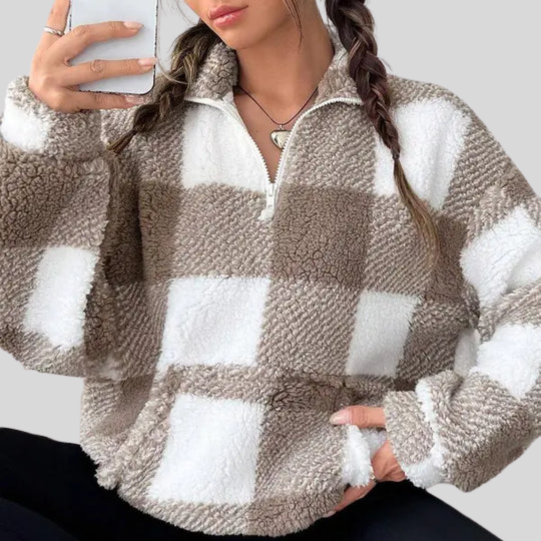 Malda | Chic Plaid Sweater