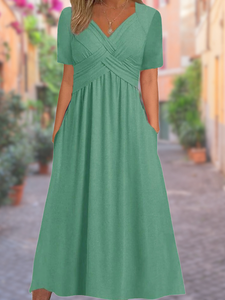 Mila | V-Neck Tummy-Covering Dress