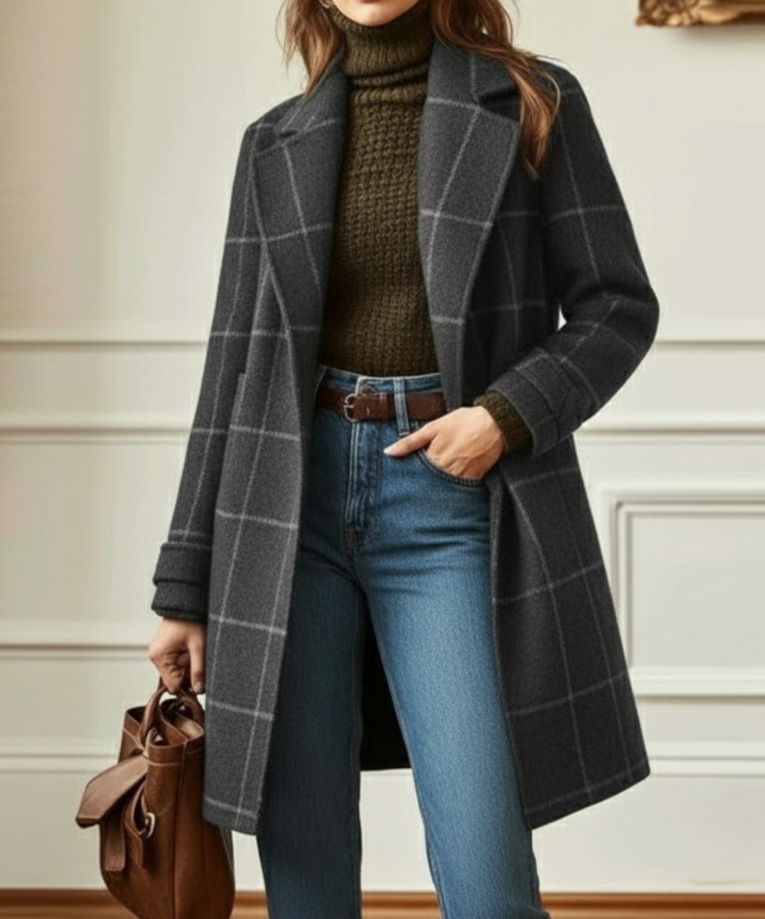 Edie | Classic Check Coat