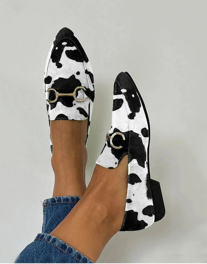 Karol | Printed loafers buckle