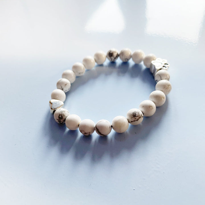 Reneé | Gemstone Paw Heart Bracelet