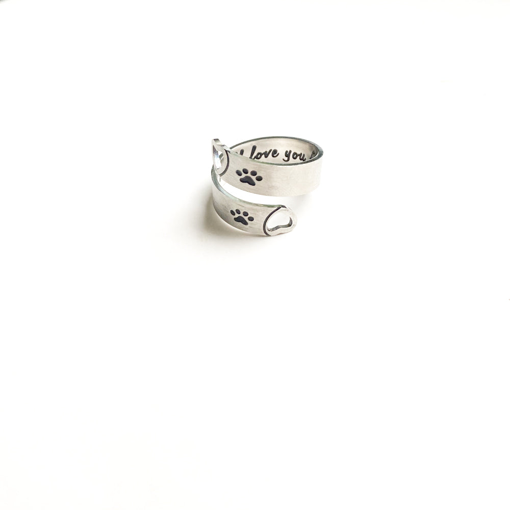 Friederike | Paw Print Twist Ring