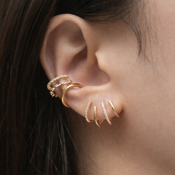Millie | Spiral Ear Cuff Earrings