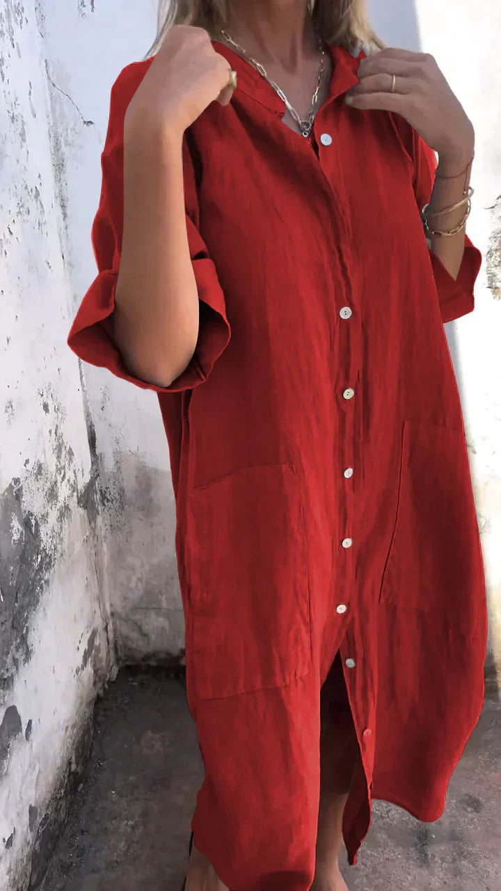 Danielle | Casual Long Shirt Dress