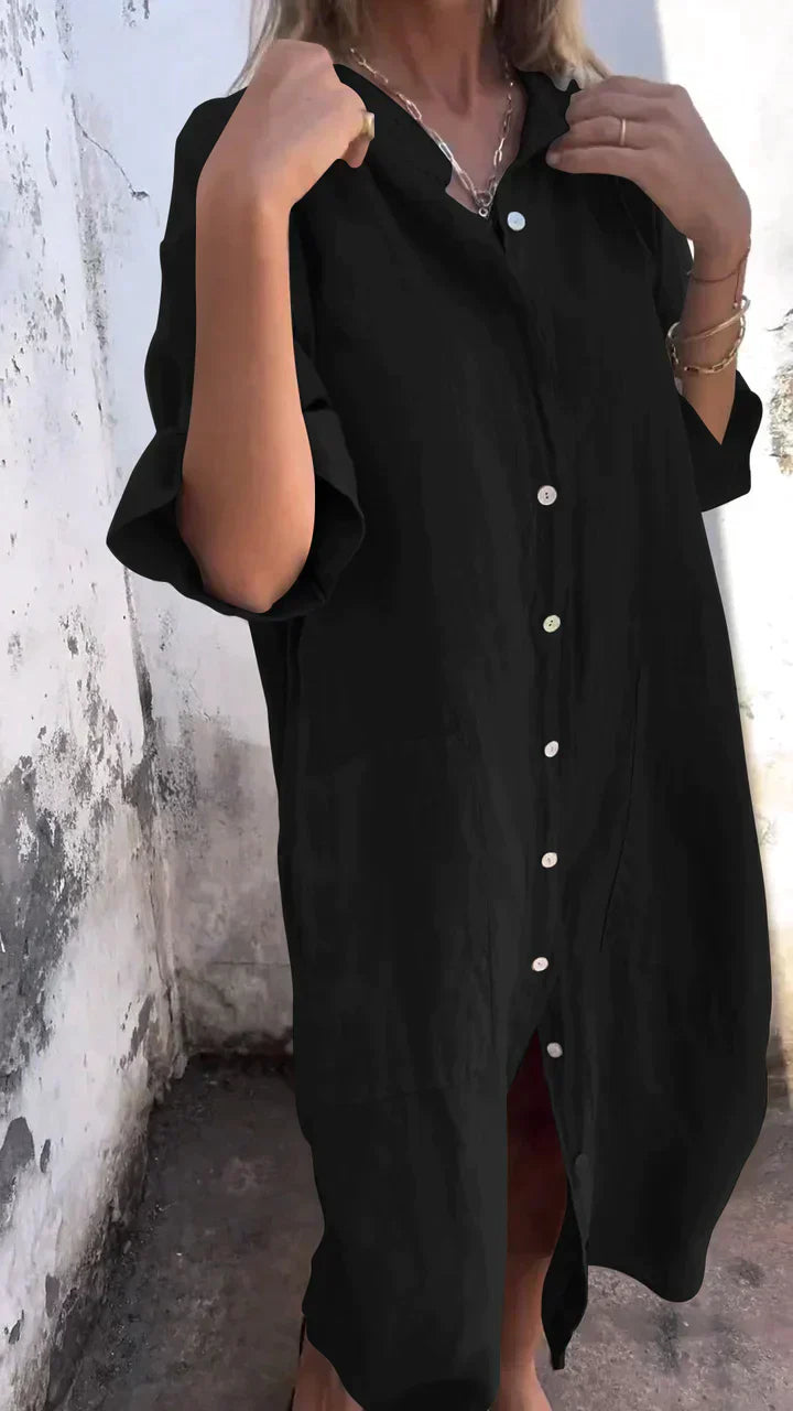 Danielle | Casual Long Shirt Dress