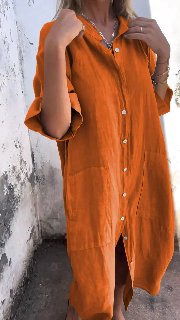 Danielle | Casual Long Shirt Dress