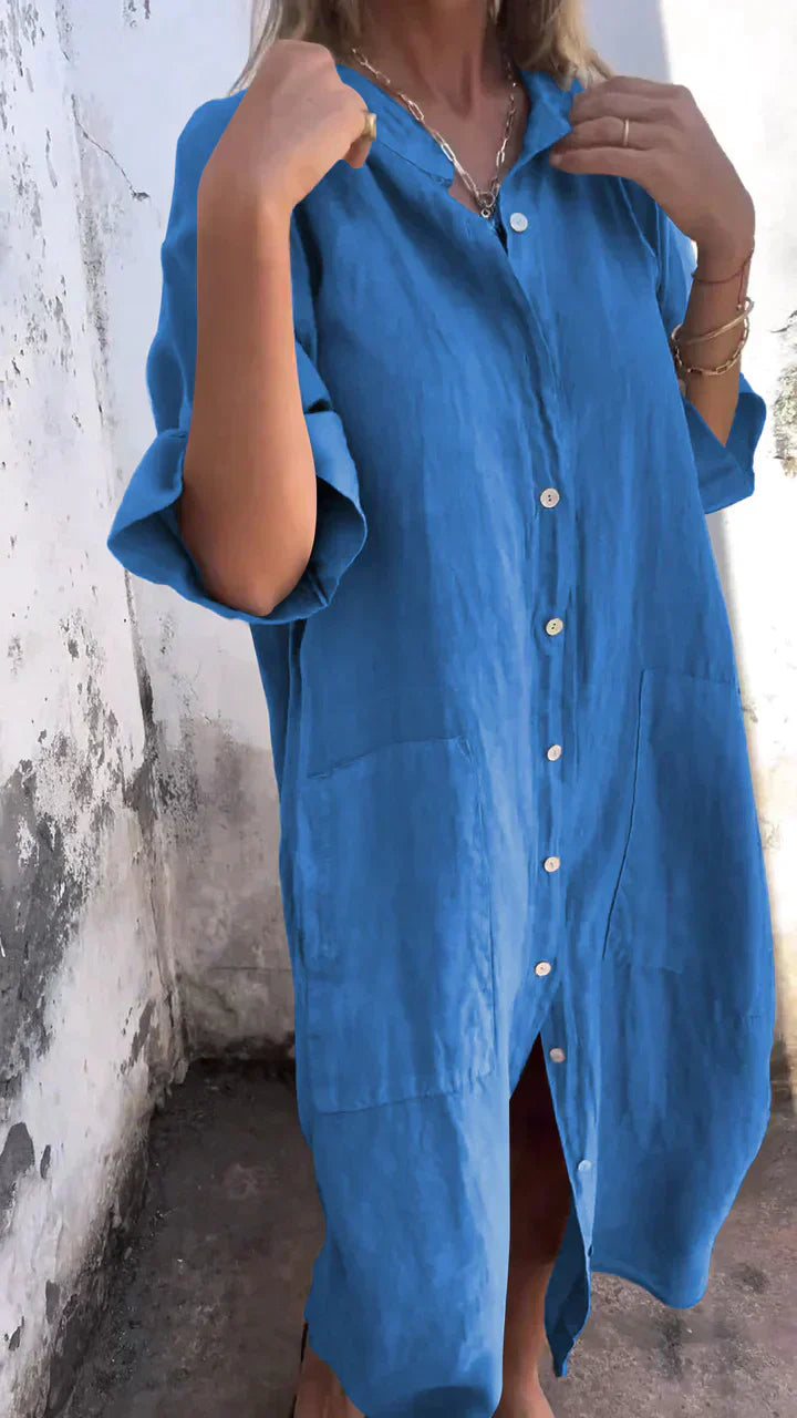 Danielle | Casual Long Shirt Dress