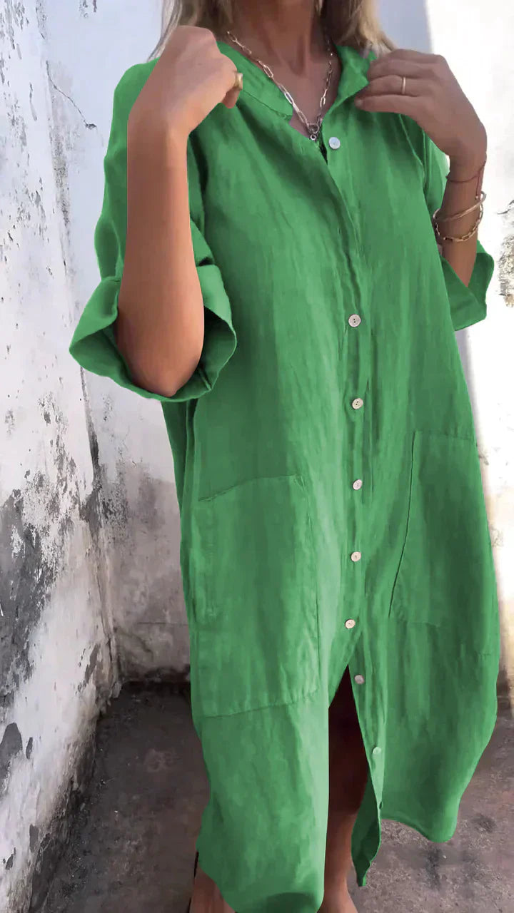 Danielle | Casual Long Shirt Dress
