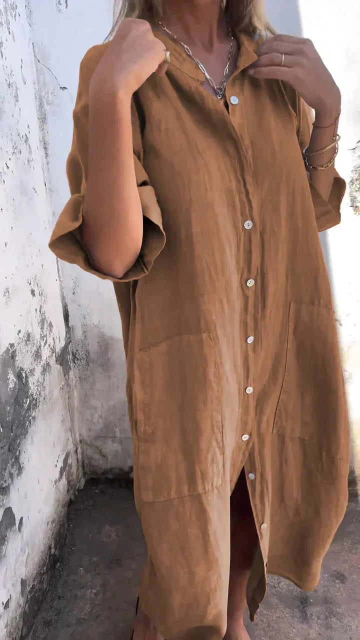 Danielle | Casual Long Shirt Dress