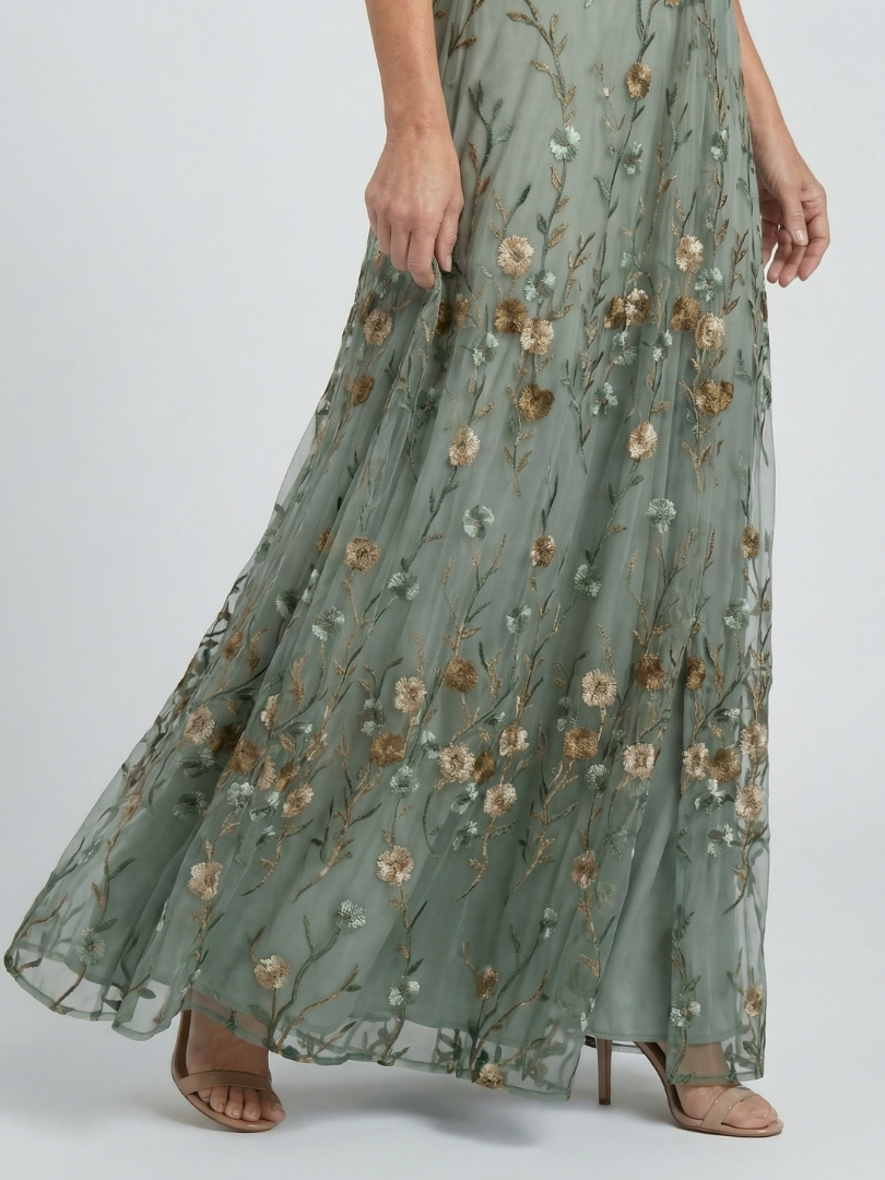 Ava | Floral Maxi Halter Dress