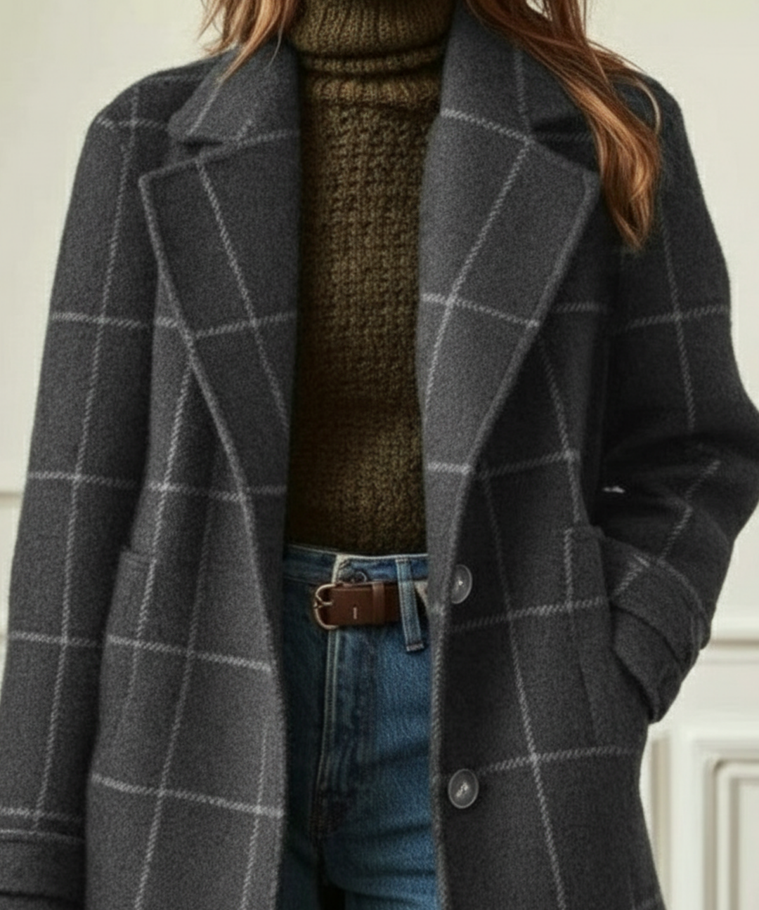 Edie | Classic Check Coat