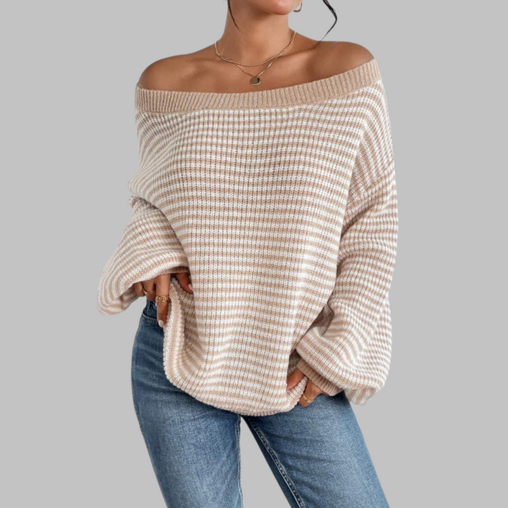 Poshiko | Casual Drop Shoulder Sweater