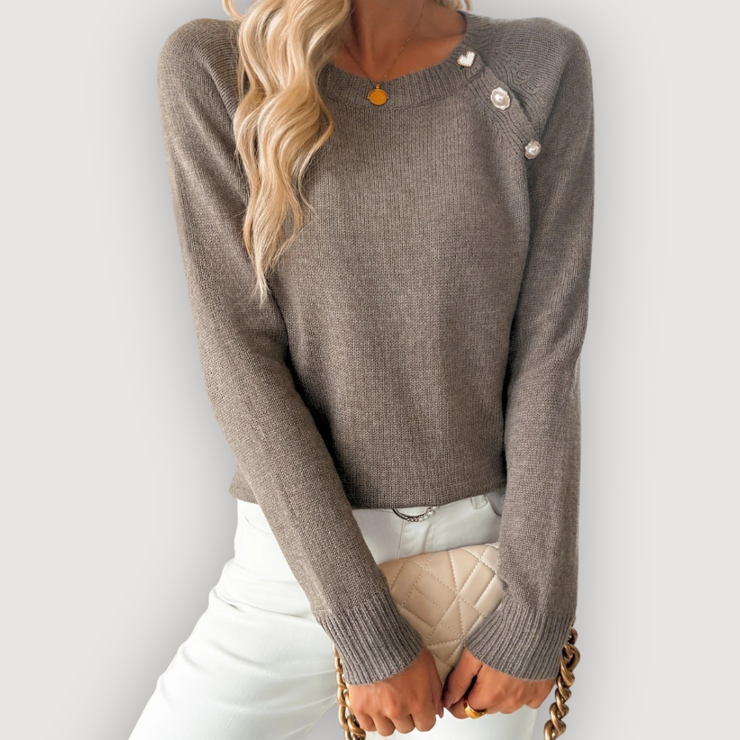 Jonelle | Chic Button Sweater
