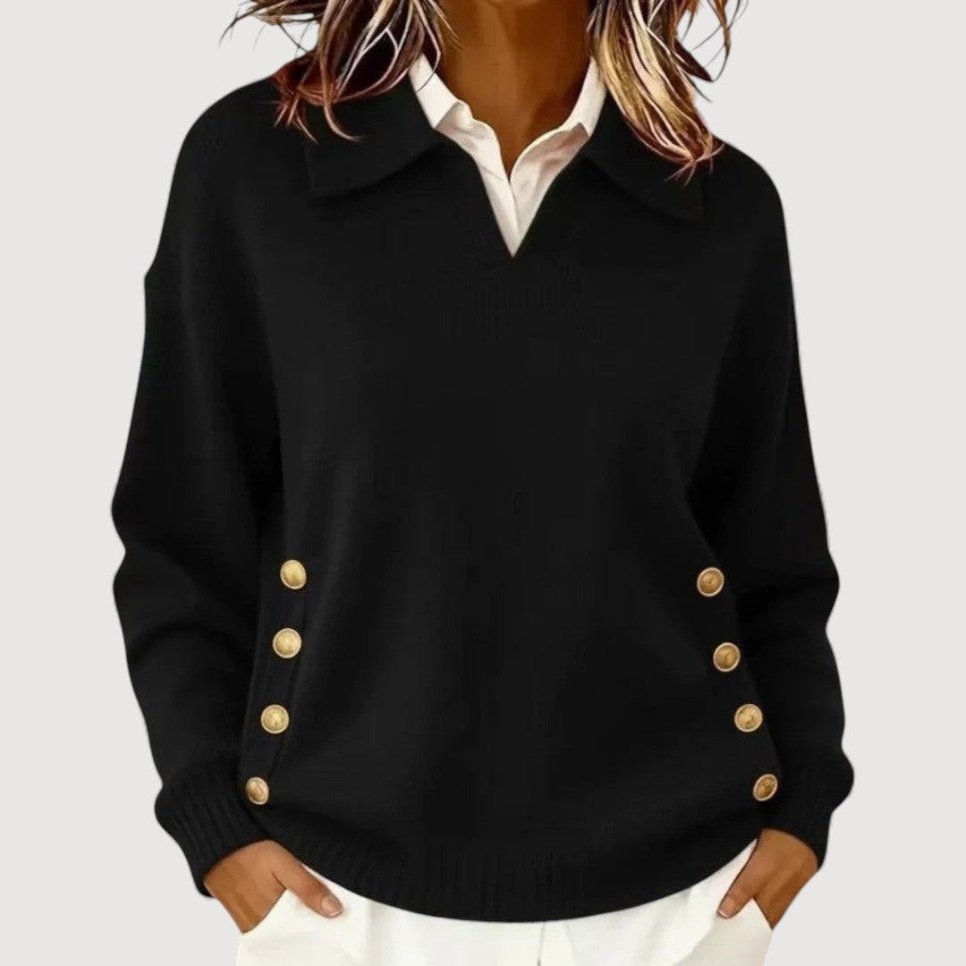 Aira | Button Detail Sweater