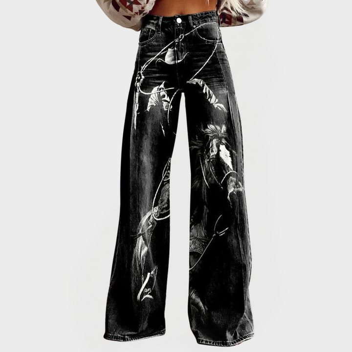 Sophia | Stylish Comfortable Jeans with Pattern
