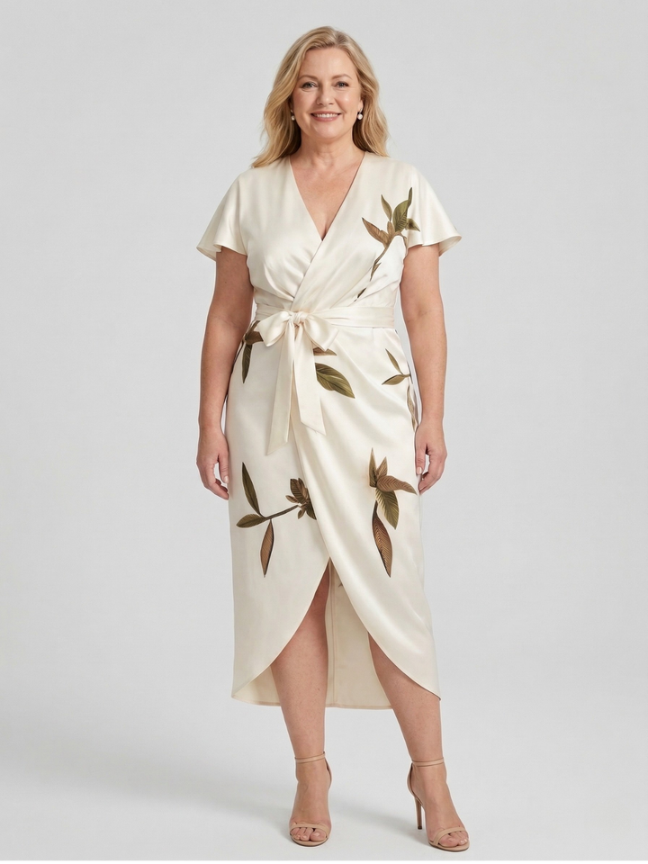 Cassia | Vera Elegant Wrap Dress
