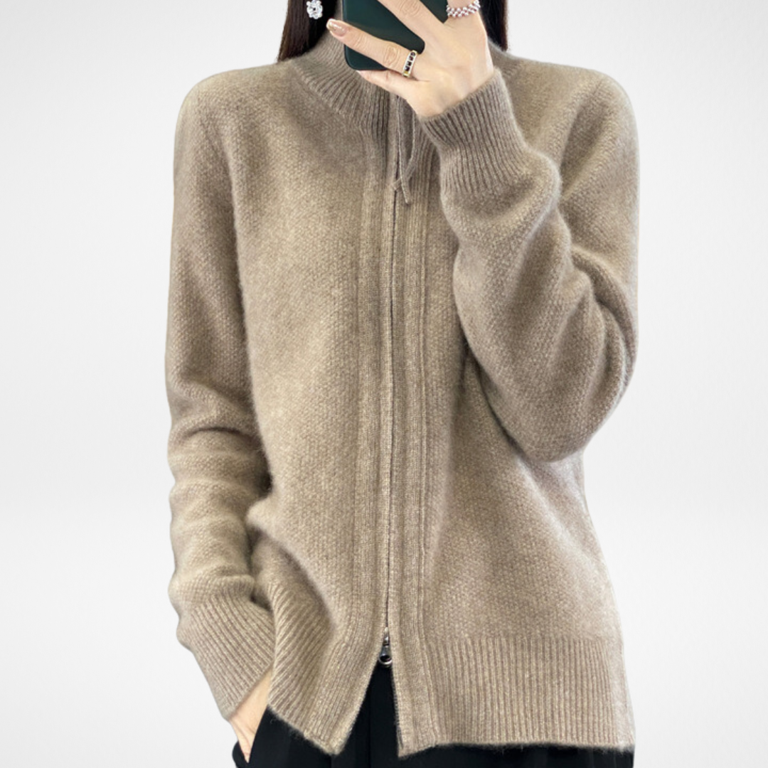 Katrina | Minimalist Zip Sweater