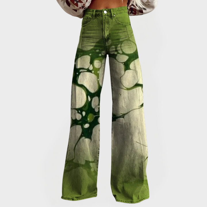 Julia | Comfortable Artistic Jeans with Wide Legs