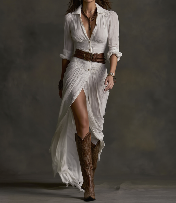 Dixie | Linen Long Dress